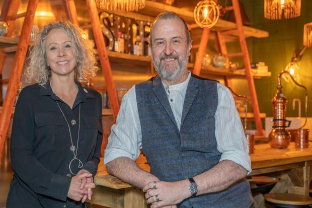 Andy and Zoe Arnold-Bennett of Shed 1 Distillery