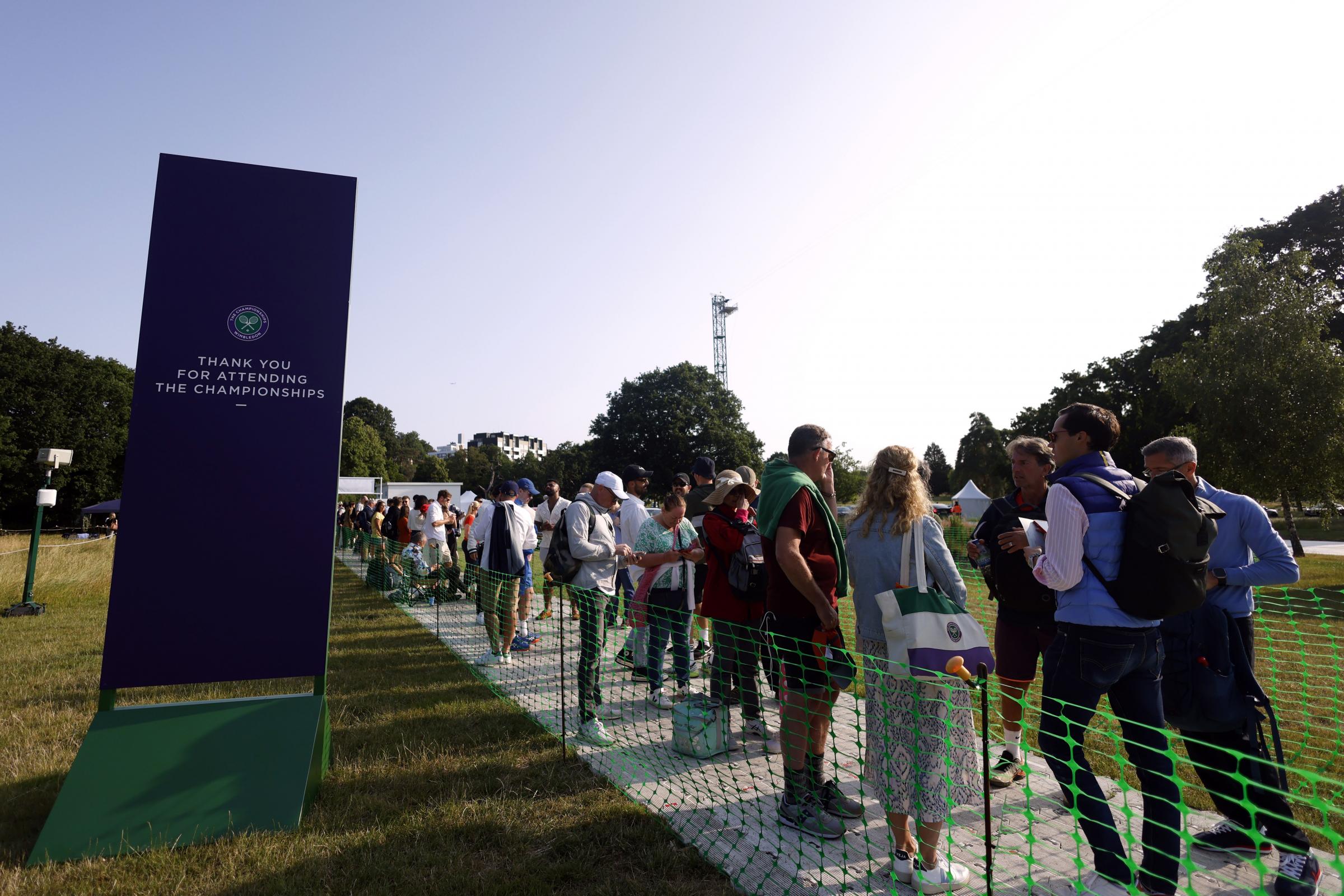Fans welcomed at Wimbledon on first day of tennis 