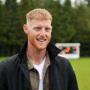HOMECOMING: England’s Cumbrian cricket star Ben Stokes visited his old club in Cockermouth on Saturday                                                                Tom Kay