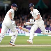 Support: Jonny Bairstow, left, and Cumbrian Ben Stokes