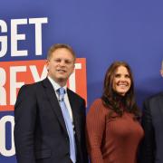 Trudy Harrison with Transport Secretary Grant Shapps and Chancellor Sajid Javid