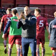 IN-FORM: Danny Grainger claps the fans after his side picked up another win last weekend    Picture: Ben Challis