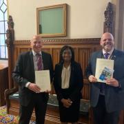 Parliamentary proceedings: John Stevenson MP, Levelling-up minister Kemi Badenoch MP and Mark Jenkinson MP