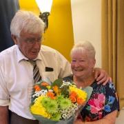 Frank and Una Hodgson's golden weddingbouquet
