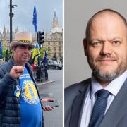 Left: Steve Bray, Right: Mark Jenkinson MP