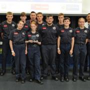 Cadets from Workington received their award at the event.