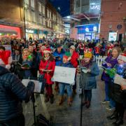 The Carnegie singers at a previous Workington Christmas Light Switch on