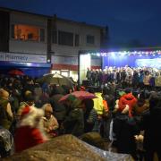 Many gathered at the event to see Christmas brought to the village.