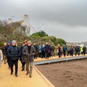 Locals and visitors arrived for the official Boardwalk opening