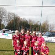 UP AND RUNNING: Netherhall girls under-13s