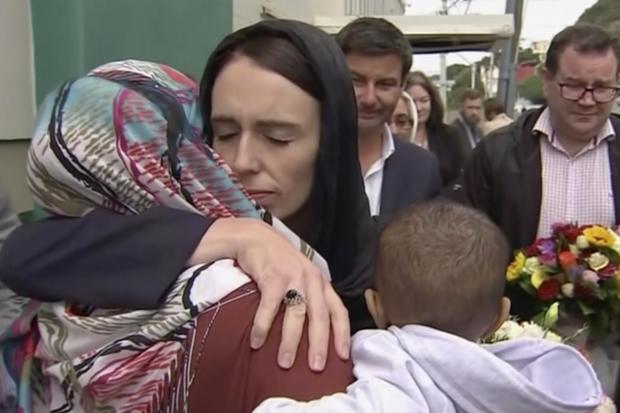 CARING: Jacinda Ardern has written the book on how to be a great Prime Minister ....Photo:  TVNZ via AP